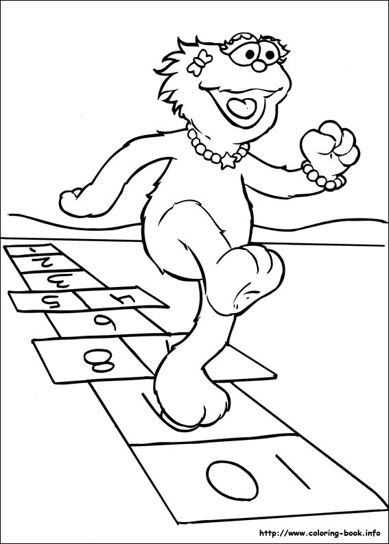 Sesame Street coloring picture